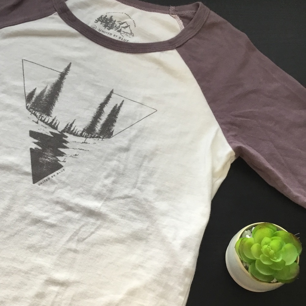 Organic Cotton ,Like New, Baseball Style tee